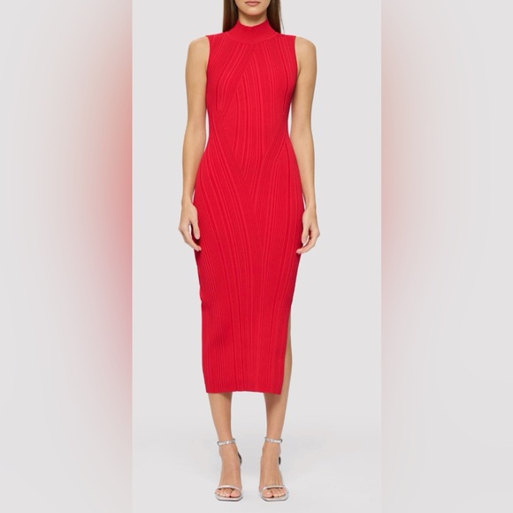 Herve Leger Dresses & Skirts - HERVE LEGER OPC846819 RED NWT (SMALL DAMAGE )